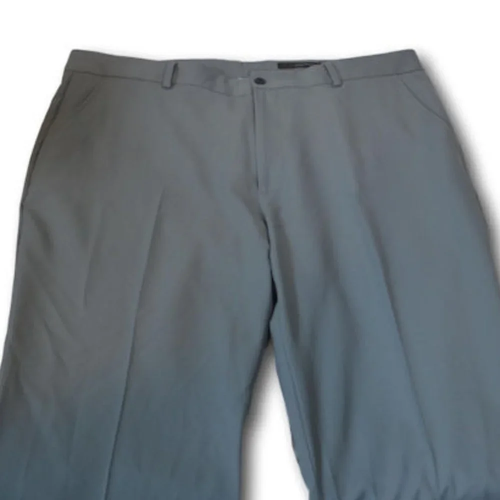 Greg Norman Men's Golf Pants Gray Flat Front Lightweight 40x30